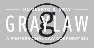GrayLaw law firm logo with stylized g