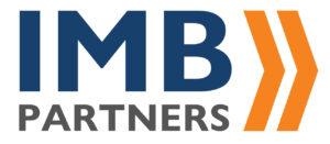 IMB Partners logo with orange chevrons